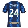 Maillot de Supporter Inter Milan Christian Eriksen 24 Domicile 2021-22 Pour Homme